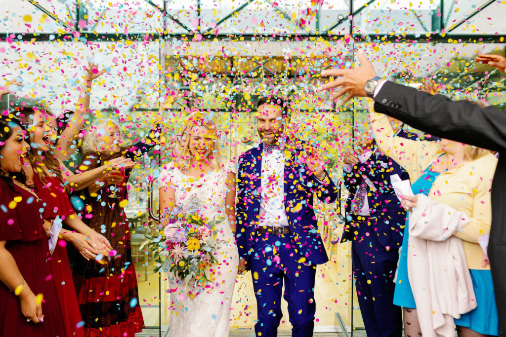 Matt + Sharlene's micro wedding ceremony at Eden on the Broughton Hall estate